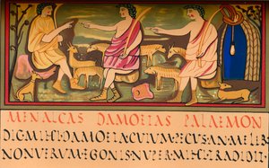 Menalcas, Damoetas a Palaemon, 5. století, 1849 od Walter