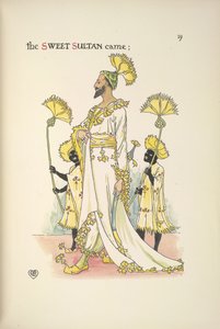 Sultán, jeden ze svatebních hostů od Walter Crane