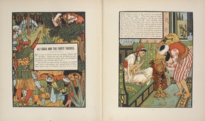 Ali Baba a čtyřicet zlodějů. od Walter Crane