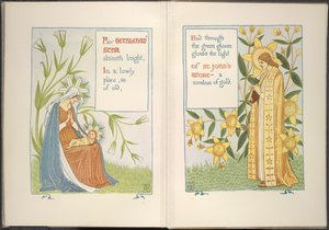 Betlémská hvězda a třezalka od Walter Crane