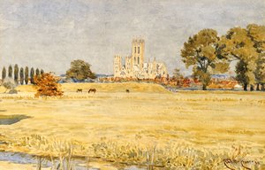 Katedrála v Canterbury z Meadows, 1894 od Walter Crane