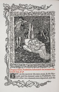 Kapitola XIII. Hallblithe vidí ženu, která ho miluje. od Walter Crane