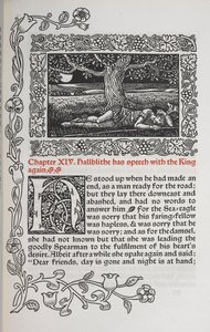 Kapitola XIV. Hallblithe má znovu řeč s králem. Postava muže spícího pod stromem. od Walter Crane