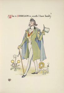Pampeliška. Dobře oblečený mladý muž od Walter Crane