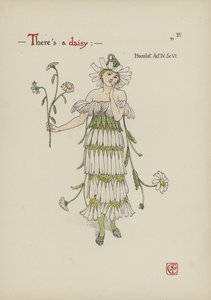 Květiny ze Shakespearovy zahrady od Walter Crane