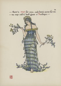 Květiny ze Shakespearovy zahrady od Walter Crane