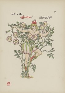 Květiny ze Shakespearovy zahrady od Walter Crane