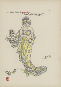 Květiny ze Shakespearovy zahrady od Walter Crane