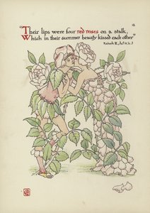 Květiny ze Shakespearovy zahrady od Walter Crane