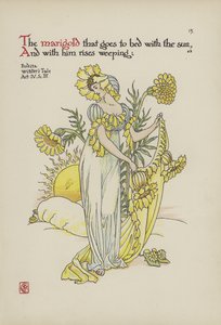 Květiny ze Shakespearovy zahrady od Walter Crane