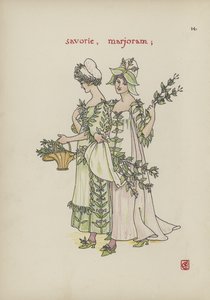 Květiny ze Shakespearovy zahrady od Walter Crane