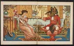 Ilustrace pro Krásku a zvíře. od Walter Crane