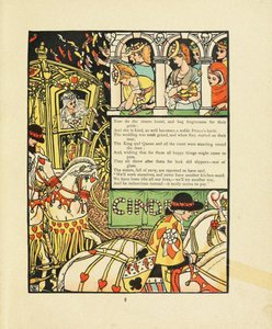 Ilustrace pro pohádku Popelka od Walter Crane