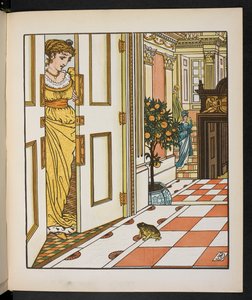 Ilustrace pro žabího prince. od Walter Crane