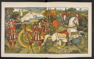 Ilustrace pro zadní v lese. od Walter Crane