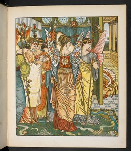 Ilustrace pro zadní v lese. od Walter Crane
