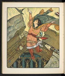 Ilustrace k příběhu, princezna Belle étoile. od Walter Crane