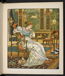 Ilustrace k příběhu, Hind in the wood. od Walter Crane