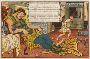 Jack a stonek fazole (barva litho) od Walter Crane