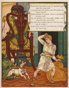 Jack a stonek fazole (barva litho) od Walter Crane