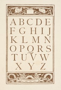 Dopisy abecedy. Zlatý primer. od Walter Crane