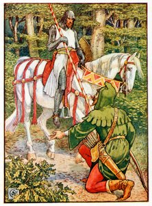 Lyttel John a Knyghte od Walter Crane