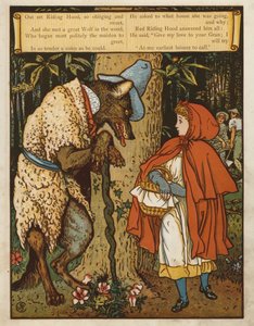 Červená karkulka (barva lito) od Walter Crane