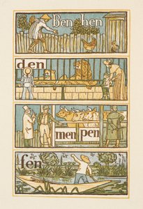 Rýmovaná slova končící na písmeno N . Zlatý základ. od Walter Crane