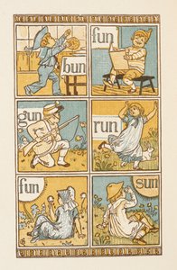 Rhymingová slova končící v dopise N. Zlatý primer. od Walter Crane