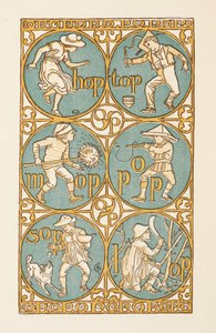 Rýmovaná slova končící na písmeno P. The Golden primer. od Walter Crane