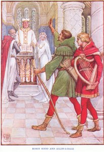 Robin Hood a Alan-a-Dale, kolem roku 1920 od Walter Crane
