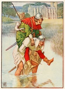 Robin Hood a otec Tuck od Walter Crane
