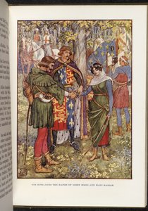 Robin Hood a pokojská Marian od Walter Crane