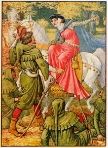 Robin Hood a dáma od Walter Crane