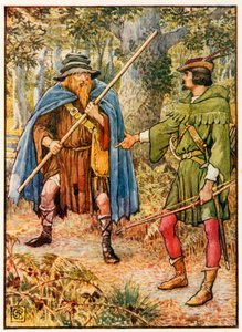 Robin Hood a žebrák-špion od Walter Crane