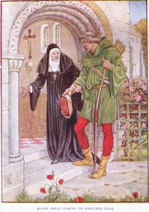 Robin Hood přichází do Kirkley Hall, kolem roku 1920 od Walter Crane