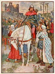 Robinu Hoodovi děkují rolníci od Walter Crane