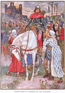 Robin Hood, přítel rolníků, kolem roku 1920 od Walter Crane