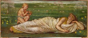 Země a jaro, 1875 od Walter Crane