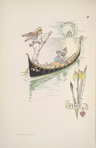 Líbánky. Pár v gondole od Walter Crane