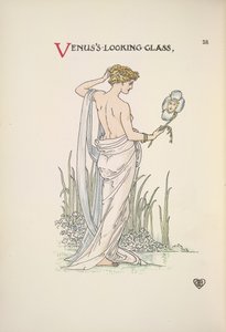 Venušino zrcadlo. Žena, která se obdivuje v zrcadle od Walter Crane