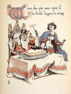 Když se koláč otevřel, ptáci začali zpívat. od Walter Crane