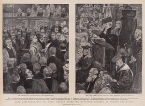 Lord Kitchener a pan Cecil Rhodes obdrží čestné tituly na Oxfordské univerzitě
