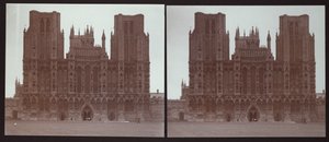 Katedrála ve Wellsu, Cathedral Green, Wells, Mendip, Somerset, 1913.