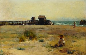 Chlapec na pláži, 1884