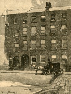 Daniel OConnells dům na Merrion Square, Dublin, Irsko, c1890.