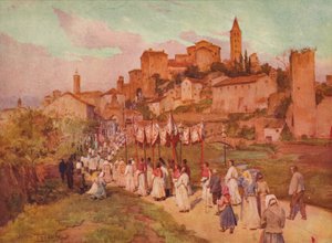 Corpus Domini ve Viterbu, c1900 1913 od Walter Frederick Roofe Tyndale
