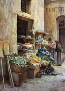 Zelinářství, Italská riviéra (barva litho) od Walter Frederick Roofe Tyndale