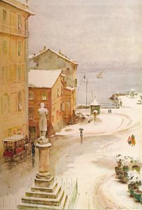 Piazza Mazzini, S. Margherita, c1910, 1912 od Walter Frederick Roofe Tyndale