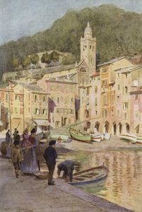 Portofino, Itálie (barva litho) od Walter Frederick Roofe Tyndale